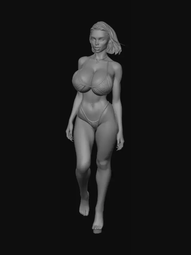 3D model for Golden Hour Beach Portrait