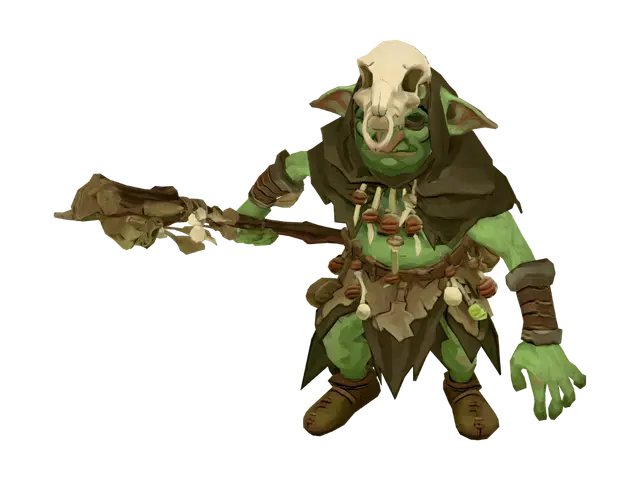 3D model for Bonebound Goblin Shaman