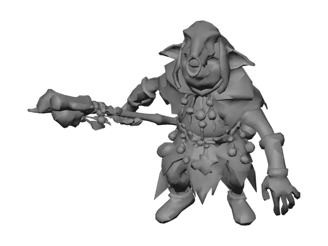 3D model for Bonebound Goblin Shaman