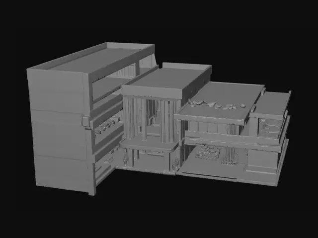 3D model for Create an ultra-premium contemporary luxury villa for a cinematic real estate experience. Inspired by SAOTA, Studio MK27, Aman Resorts, and Four Seasons Private Residences. Features: dramatic cantilever volumes, double-height entrance, floor-to-ceiling glass, floating roof planes, exposed architectural concrete, dark natural stone, warm teak wood, bronze detailing, infinity-edge pool, terraces, landscaped pathways, and luxury outdoor lounge areas. Architectural Digest quality. Realistic proportions, high-end materials, strong silhouette, photorealistic architectural visualization. No people, cars, text, sci-fi, cyberpunk, floating cubes, placeholder boxes, low-poly style, cartoon look, suburban houses, or generic modern homes. Luxury ₹20–100 crore residence.