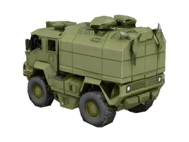 Truck Alarmosos - Automobiles 3D model, vytvořený pomocí AI