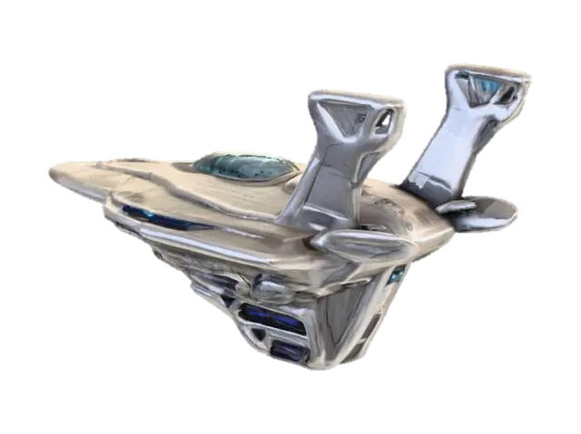 Alien Ship Ataupas - Intergalactic 3D model, vytvořený pomocí AI