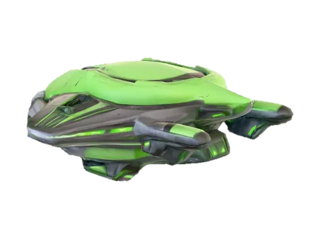 Alien Def Ship Foiookripto - Intergalactic 3D model, vytvořený pomocí AI