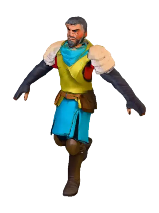 Soldado Normando - Norman 3D model, vytvořený pomocí AI