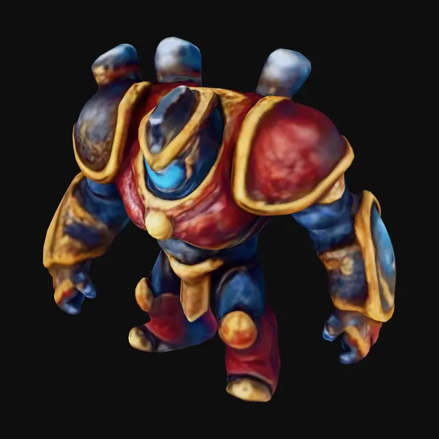 3D model for Azure Gilded Colossus
