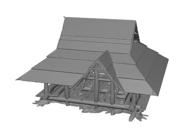 3D model for Log Shelter in the Woods