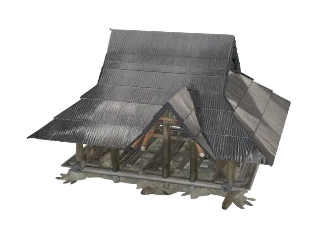 3D model for Log Shelter in the Woods
