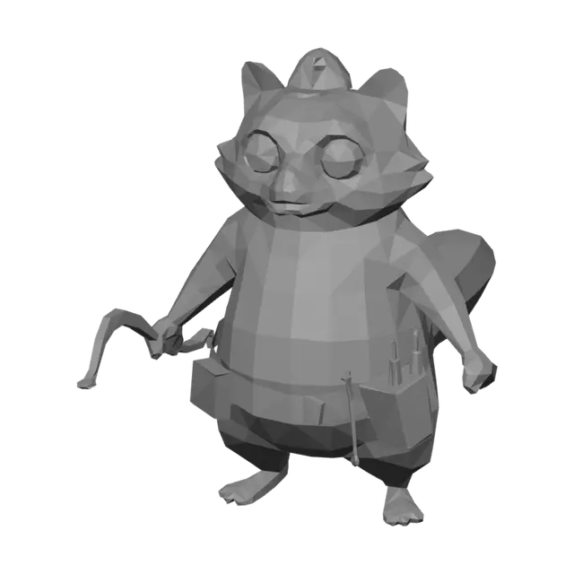 3D model for Raccoon Carpenter