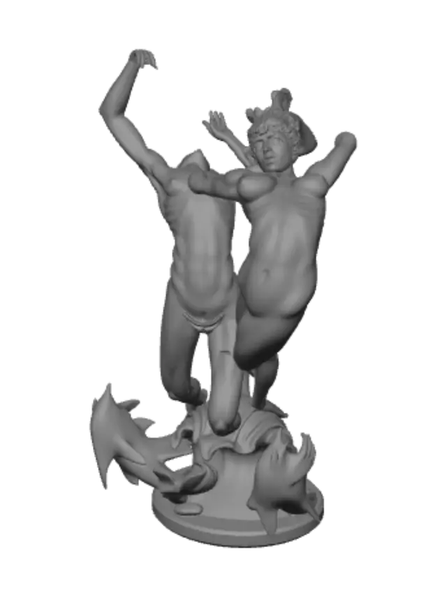 3D model for Bronze Dancers in Motion