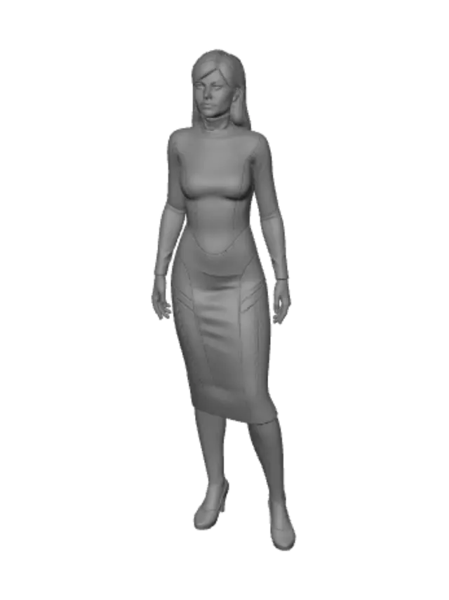 3D model for Blue Chrome Armor