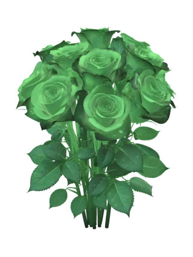 3D model for Emerald Rose Bouquet