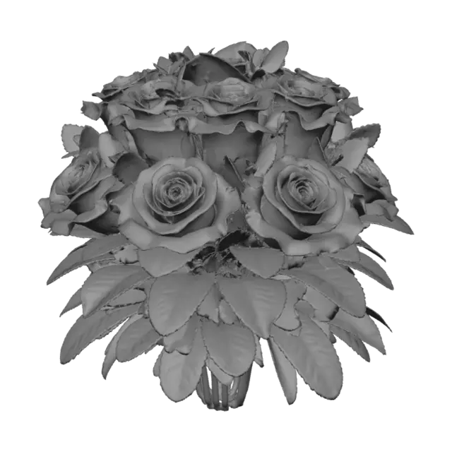 3D model for Crimson Velvet Rose Bouquet