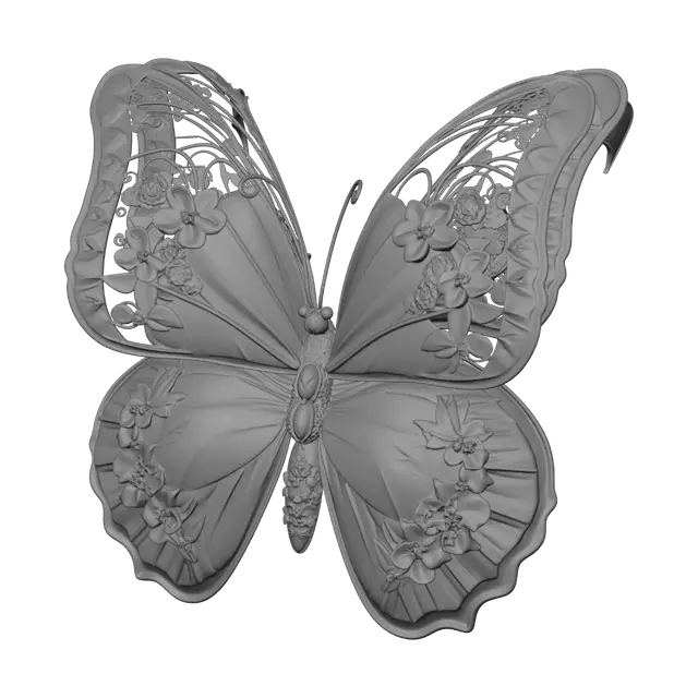 3D model for Prismatic Jewel Butterfly