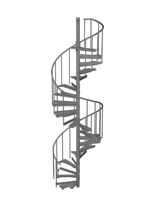 3D model for Spiral staircase