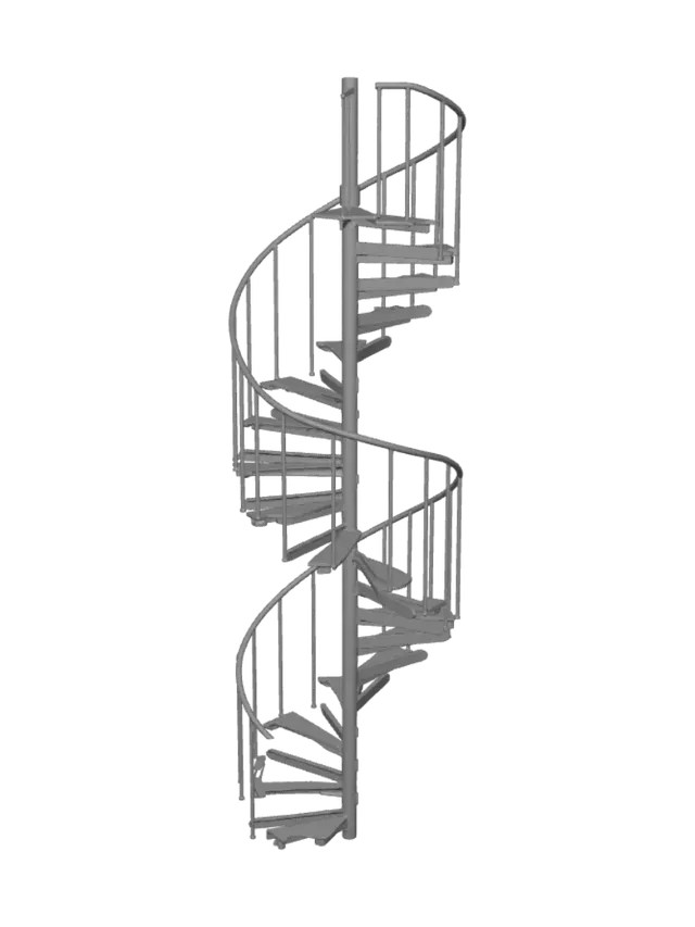 3D model for Spiral staircase