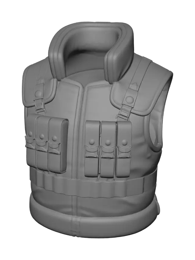 3D model for Green Tactical Vest