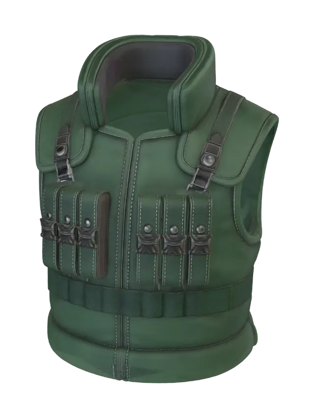3D model for Green Tactical Vest