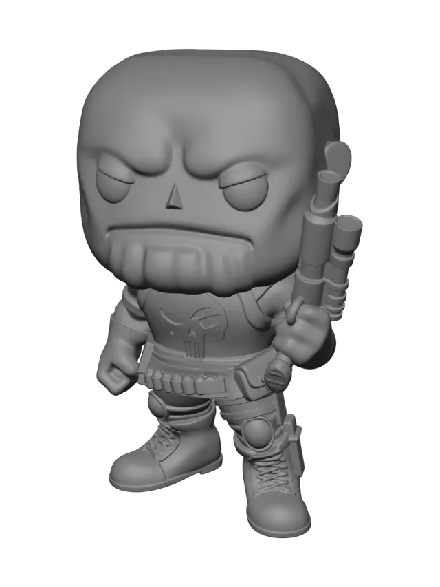 3D model for Purple Punisher Funko Pop