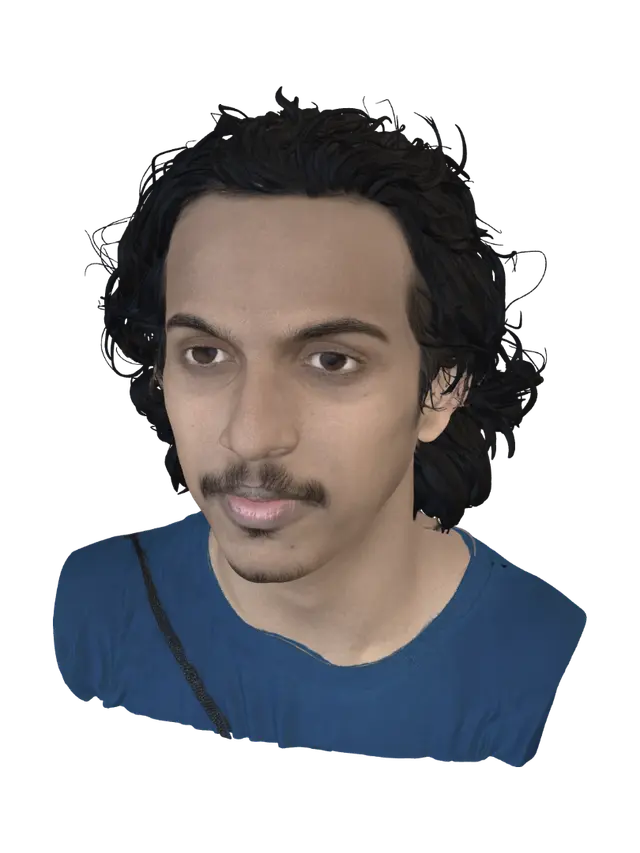 3D model for Portrait Among Hanging Clothes