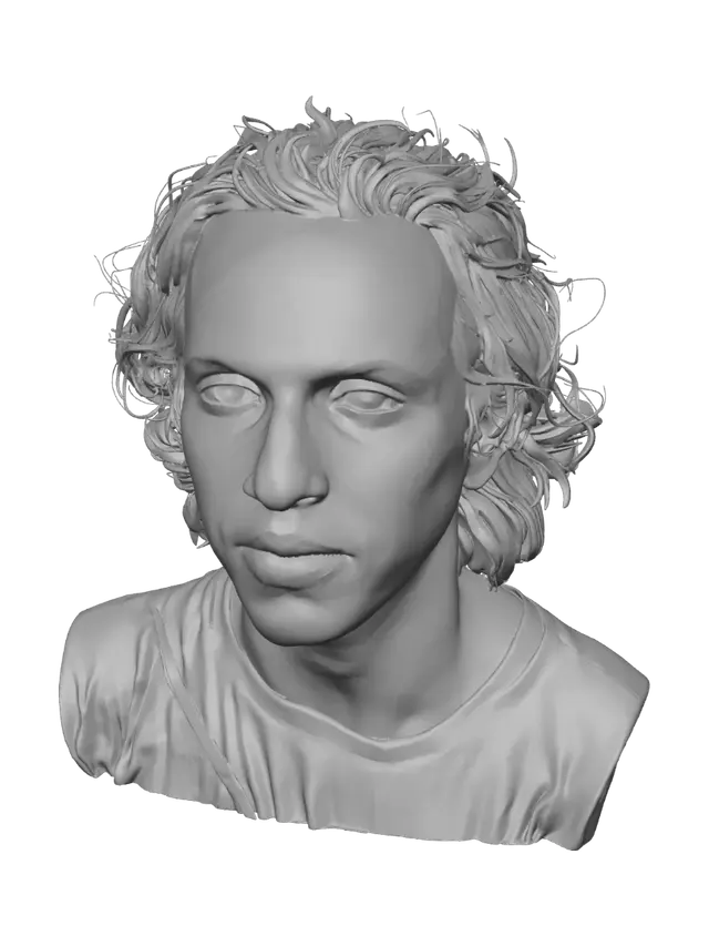 3D model for Portrait Among Hanging Clothes
