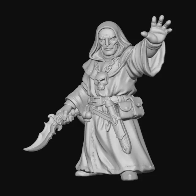 3D model for Crimson Hooded Necromancer