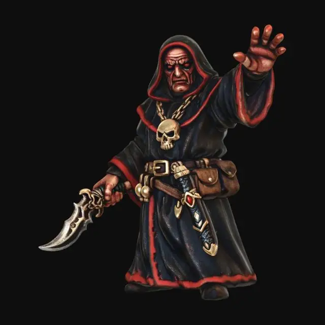 3D model for Crimson Hooded Necromancer