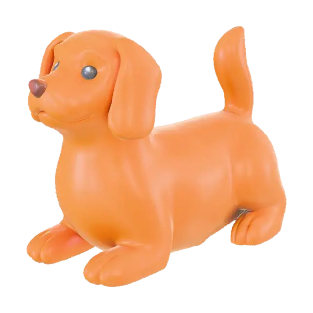 3D model for a loaf of bread shaped like a dog