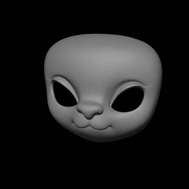 3D model for Smiling Baby Mask