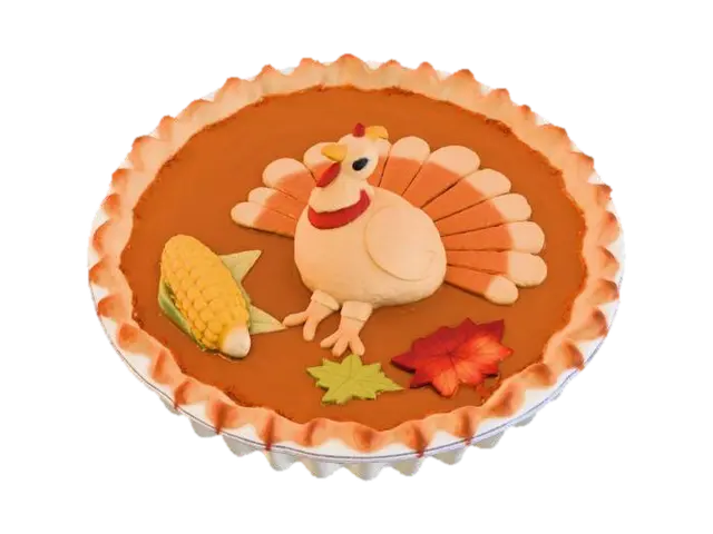 Thanksgiving Pie Art, #Thanksgiving# - Desserts 3D model, vytvořený pomocí AI