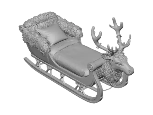 3D model for Winter Sleigh Delight, #Christmas2025#