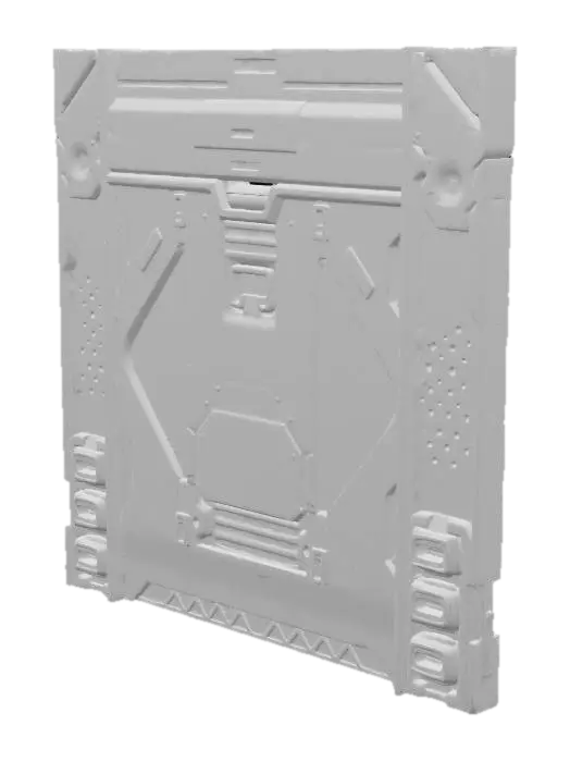 3D model for Cyberpunk Industrial Panel