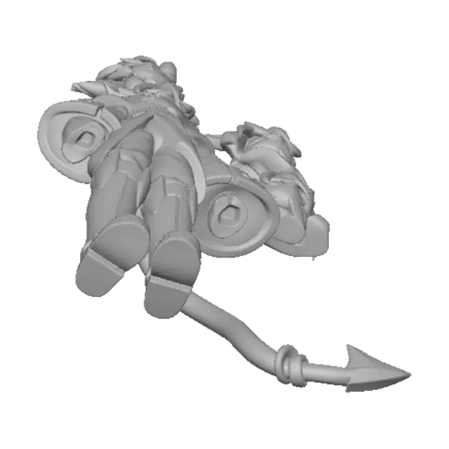 3D model for Horned Sketchbook Demon