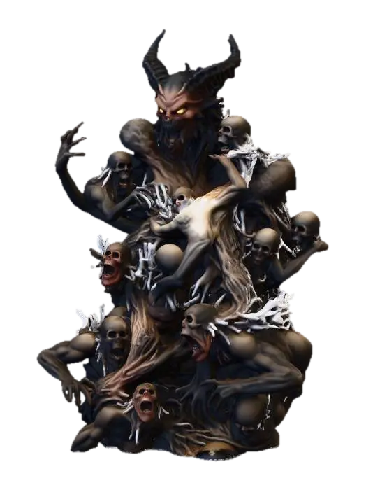 Underworld Betrayal senza scritte - Devils 3D model, vytvořený pomocí AI