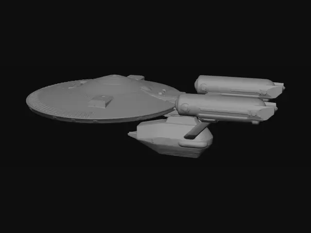 3D model for make a 3d printable model of a starship enterprise