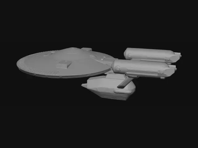 3D model for make a 3d printable model of a starship enterprise