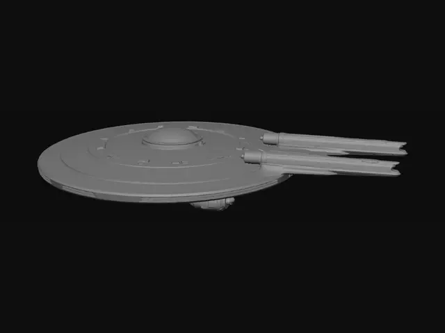 3D model for make a 3d printable detailed model of the starship enterprise