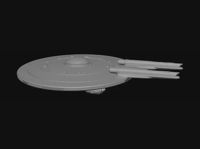 3D model for make a 3d printable detailed model of the starship enterprise