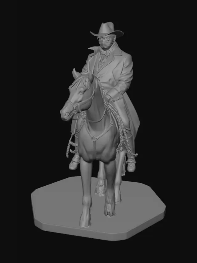 3D model for Make a 3d model of the loneranger