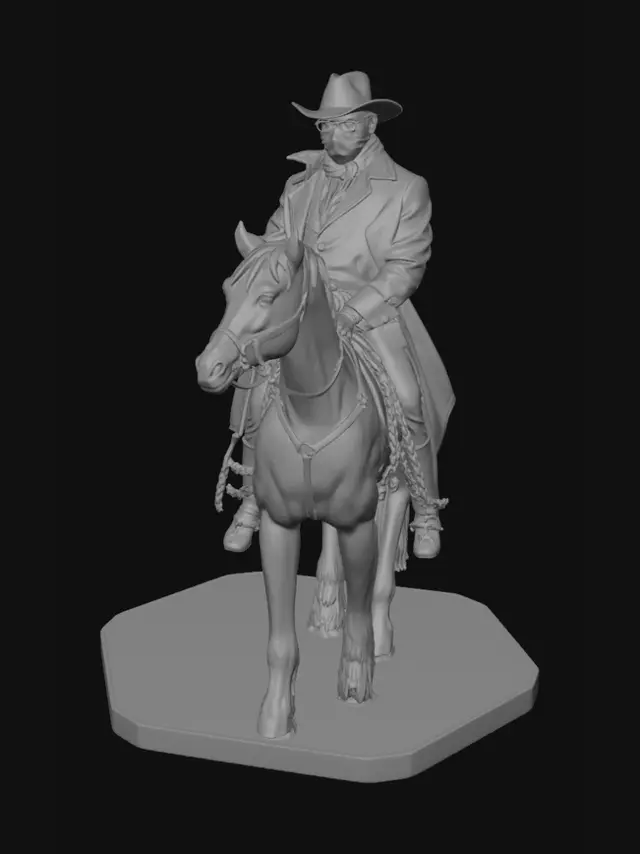 3D model for Make a 3d model of the loneranger