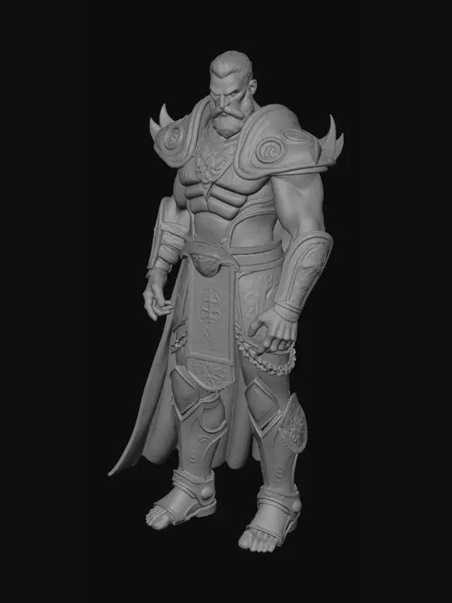 3D model for make a 3d printable model of a titan