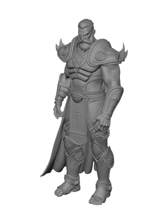 3D model for make a 3d printable model of a titan