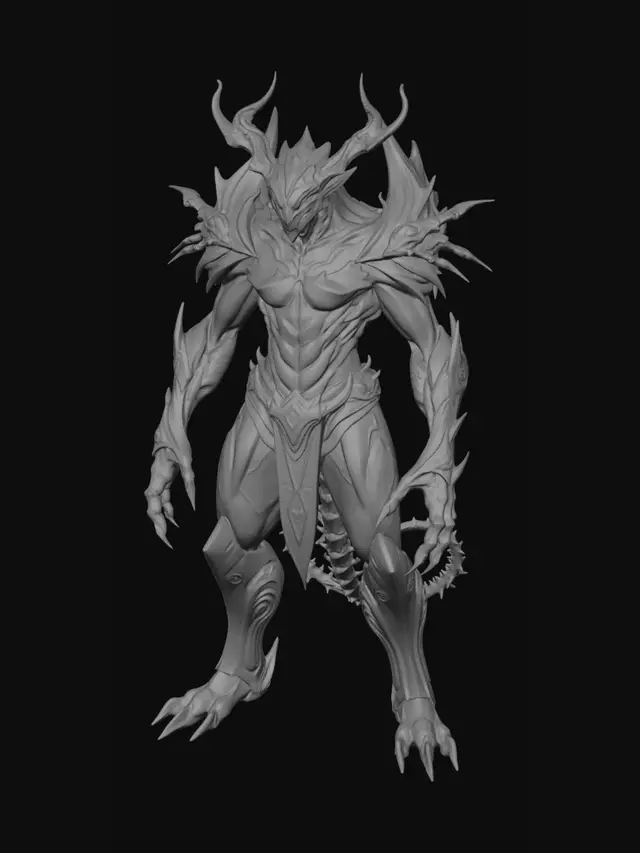 3D model for make a 3d printable of a ice demon