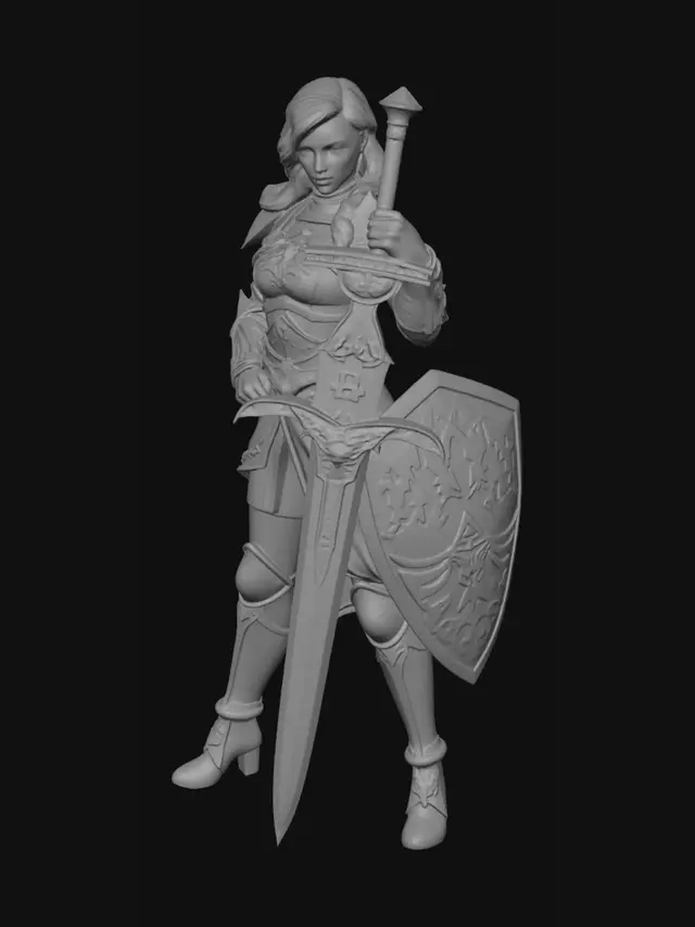 3D model for make a 3d printable model of warrior  Zelda