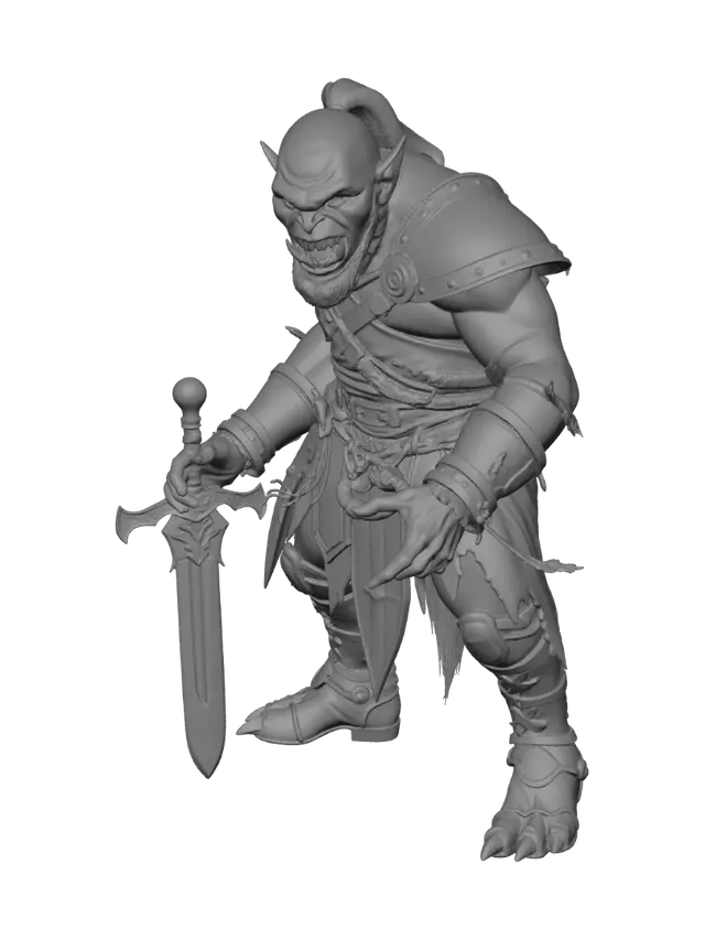 3D model for orc from the lord of the rings