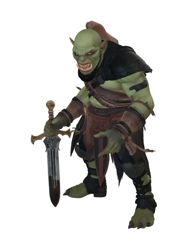 3D model for orc from the lord of the rings