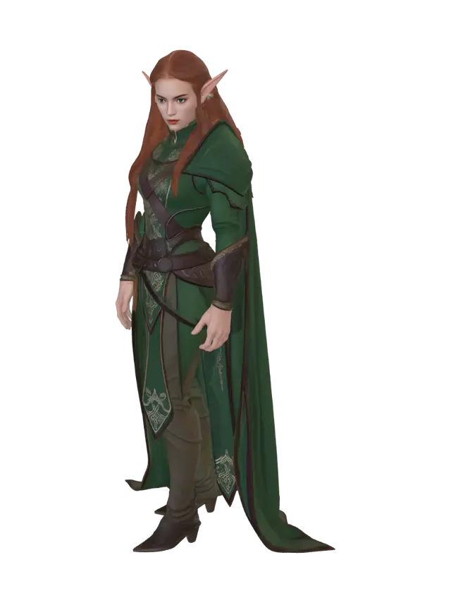 3D model for elf from the lord of the rings