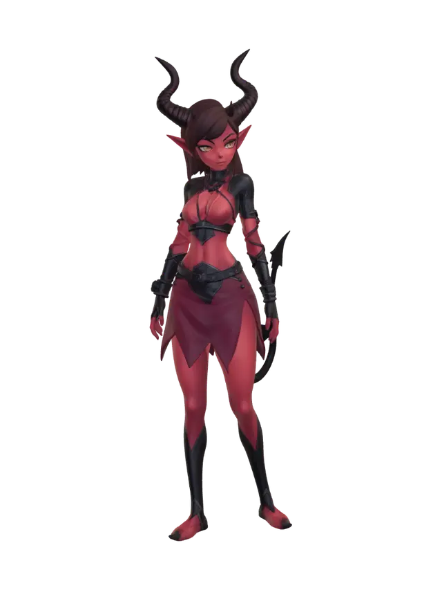 3D model for devil girl
