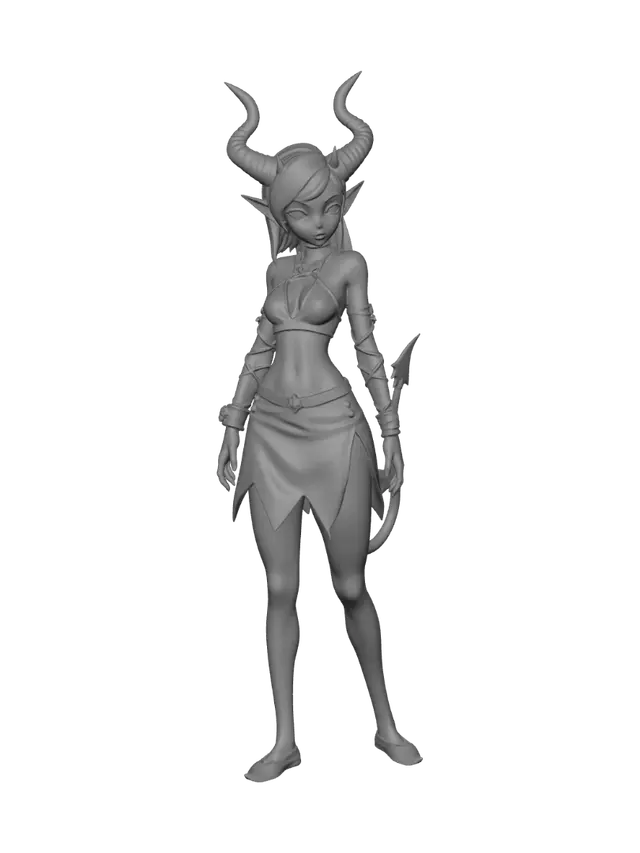 3D model for devil girl