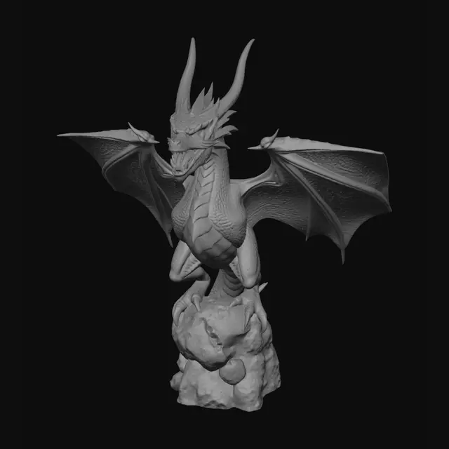 3D model for make a 3d printable dragon