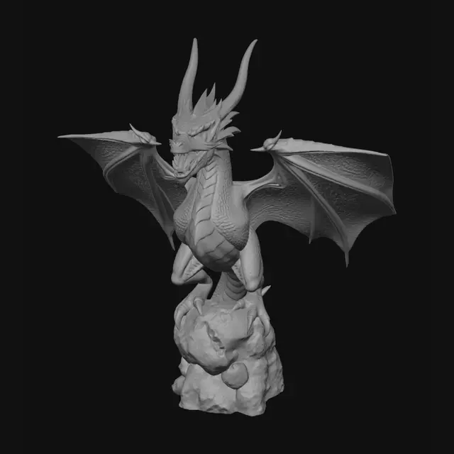 3D model for make a 3d printable dragon